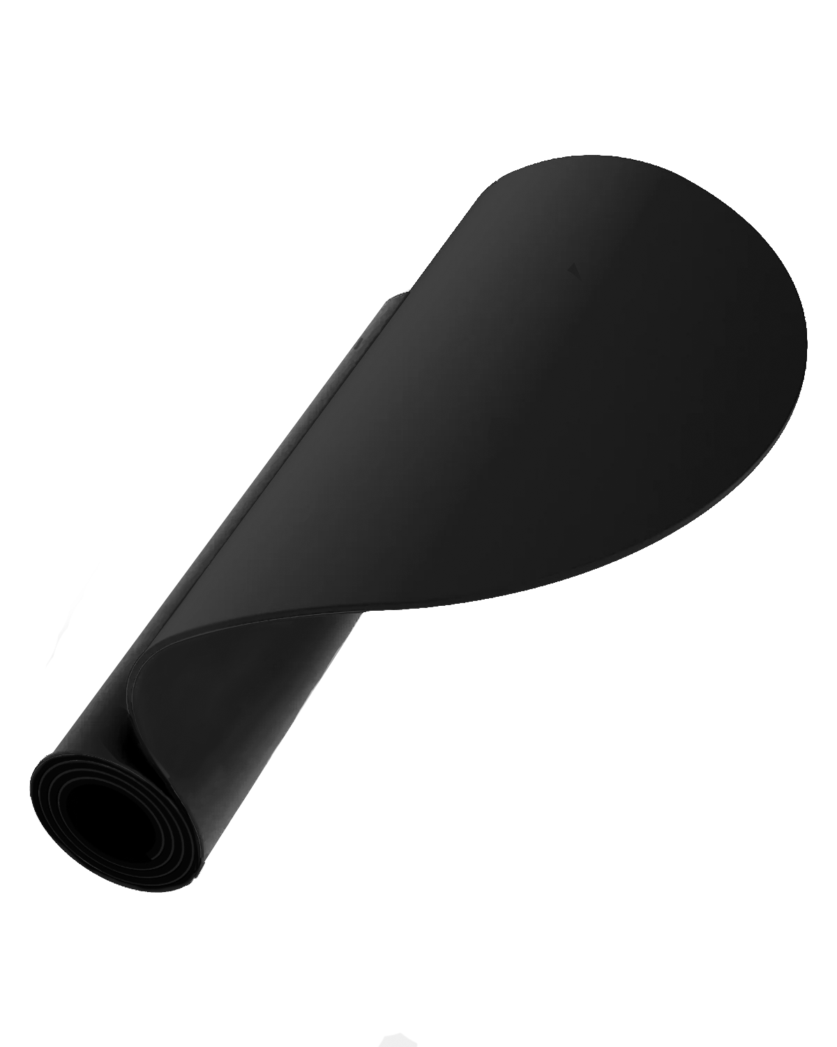 Round Black Mat